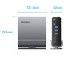Vention TPUH0 Docking Station USB-C 15 en 1 con 2xHDMI 4K 60Hz, DisplayPort 4K 60Hz, USB-C PD 100W, 3xUSB-C, 5xUSB-A, RJ45, Lector SD/TF